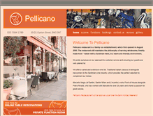 Tablet Screenshot of pellicanorestaurant.co.uk